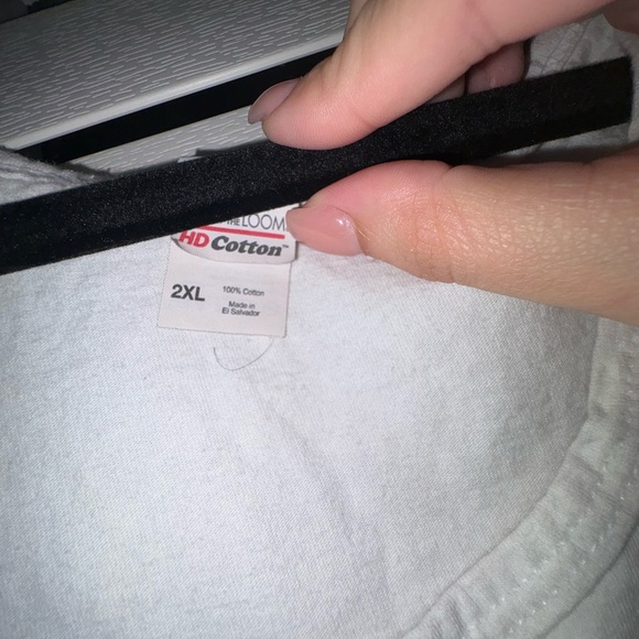 White “Angle” Unisex Tank Top Size 2XL - Picture 6 of 6